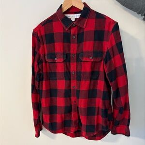 Old Navy Red and Black Checkered Men's Shirt